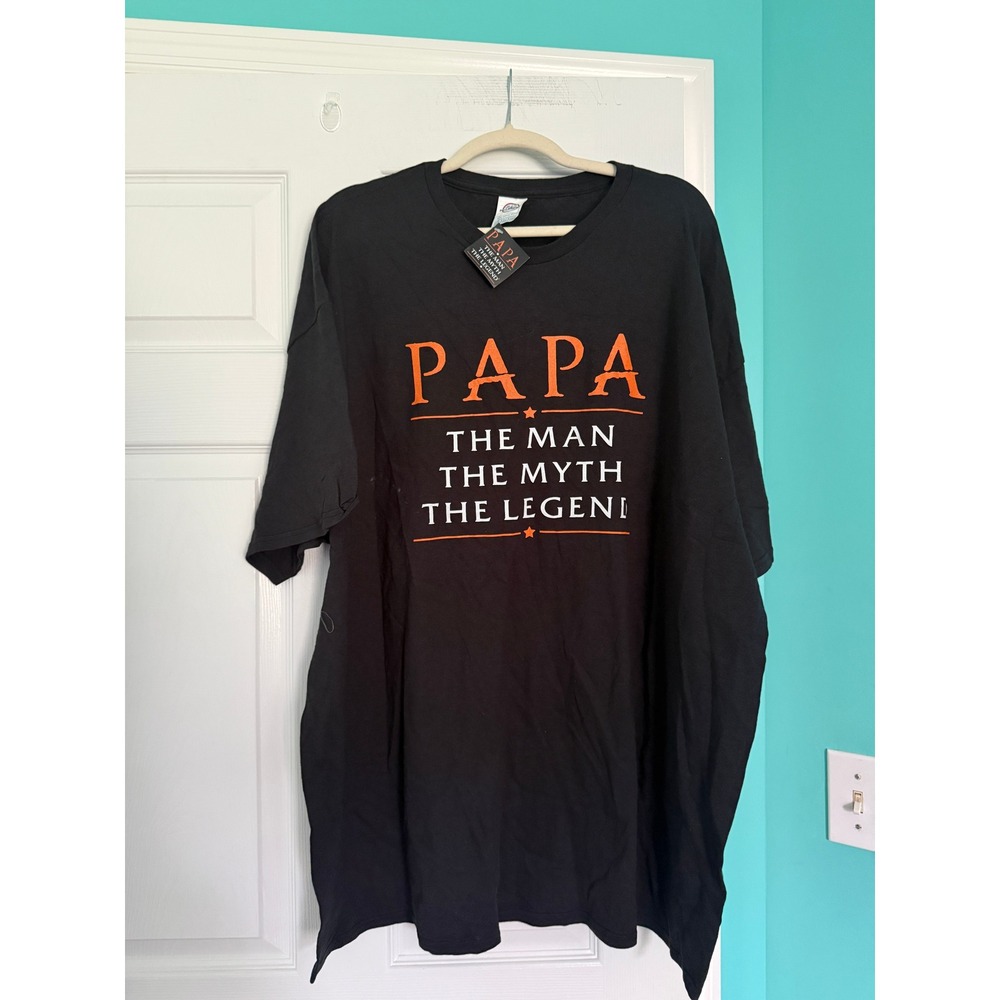 Delta Pro Weight Papa The Man The Myth The Legend Graphic T-Shirt Black 3XL NWT